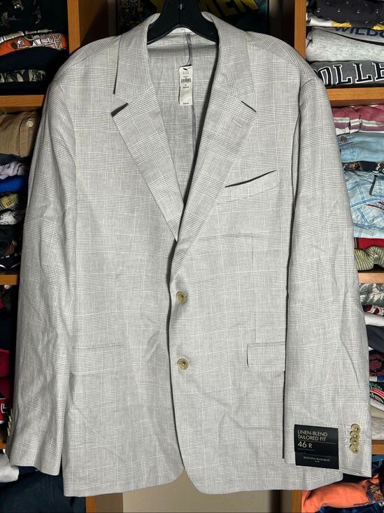 Banana Republic Other - Banana Republic NWT Men’s Linen Blend Tailored Blazer Sport Coat 46R